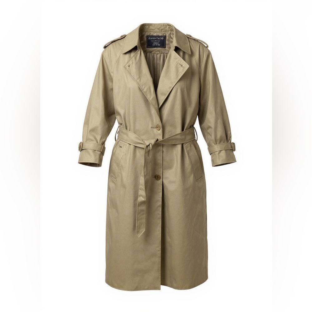 Burberry!! Rare Vintage Authentic Trench with removable wool lining size 8P